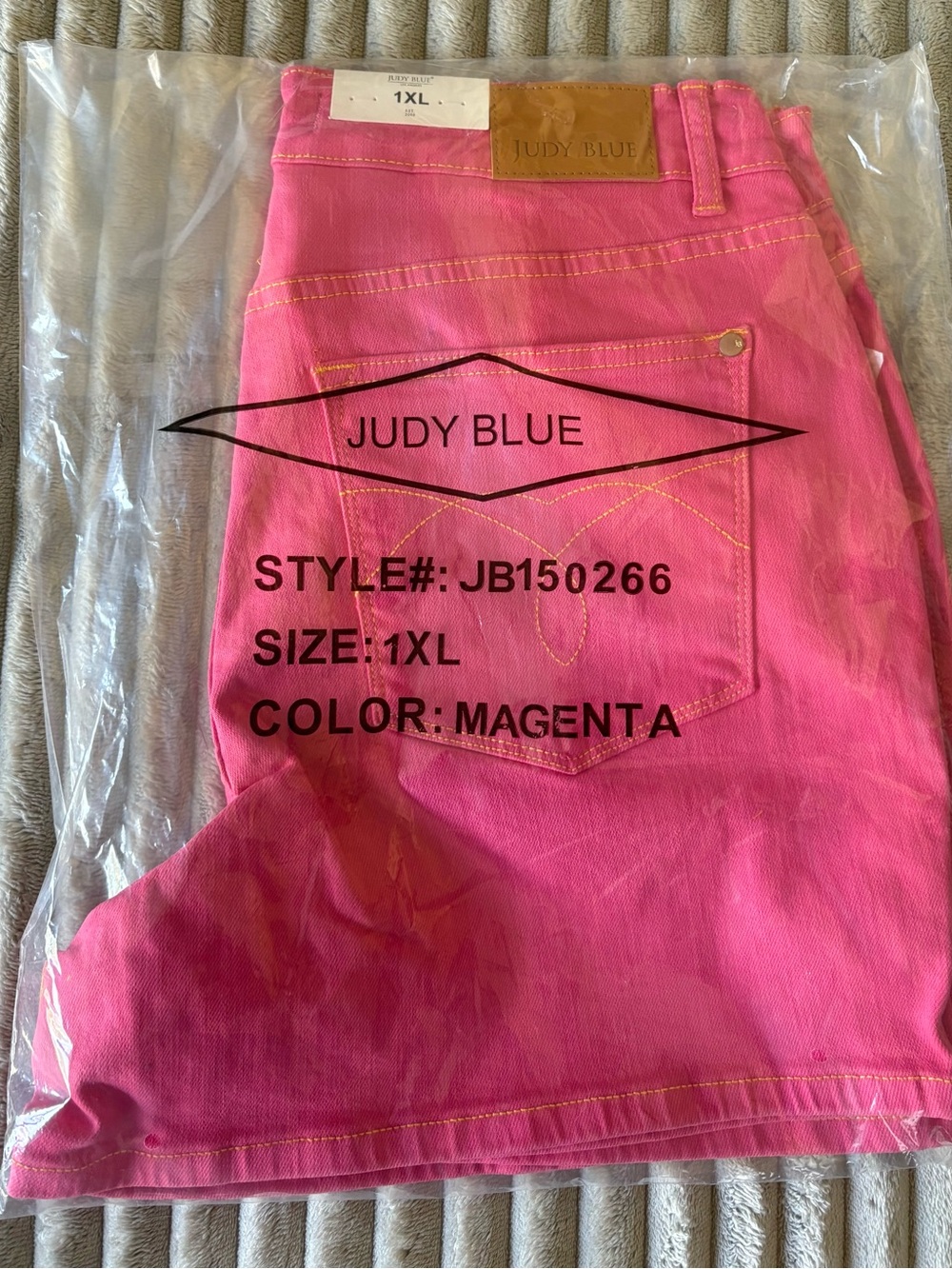 Judy Blue Magenta Jean Shorts